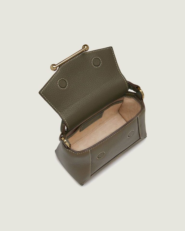 Small & Mini Bags Khaki Mosaic Nano Strathberry Women - Image 5
