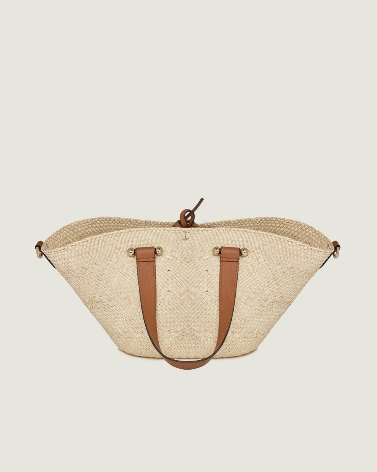 Small & Mini Bags Strathberry Natural Iraca Palm Women Small Palm Basket - Image 4