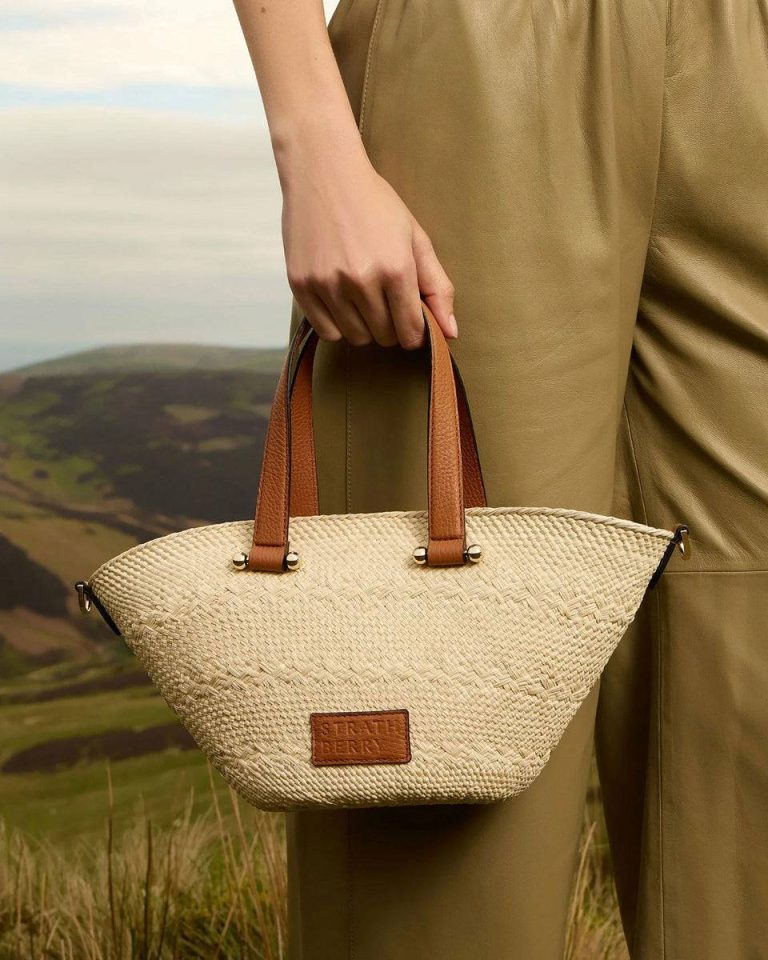 Small & Mini Bags Strathberry Natural Iraca Palm Women Small Palm Basket