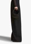 Small Olivia Hobo With Hardware In Black Suede Top Handle Women Khaite Black - Image 5