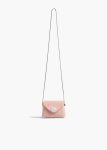 Soft Pink Nano Bobbi Crossbody Bag In Soft Pink Suede Khaite Crossbody Bags Women