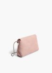 Soft Pink Nano Bobbi Crossbody Bag In Soft Pink Suede Khaite Crossbody Bags Women - Image 2