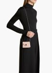 Soft Pink Nano Bobbi Crossbody Bag In Soft Pink Suede Khaite Crossbody Bags Women - Image 5