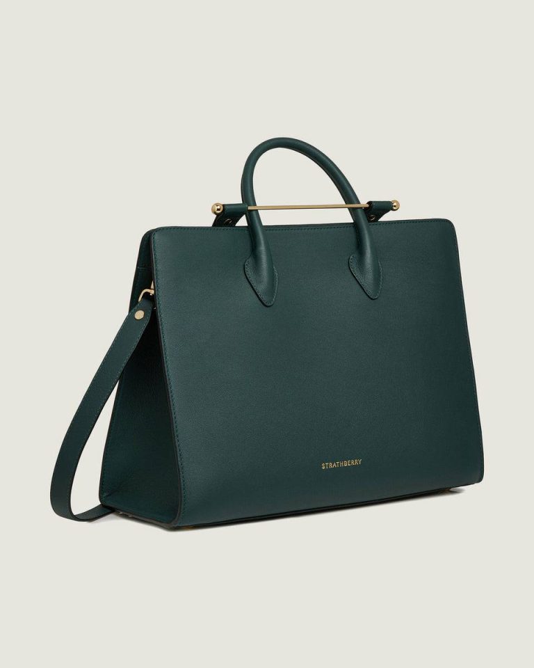 Strathberry Bottle Green Tote Women Shoulder Bags - Image 2