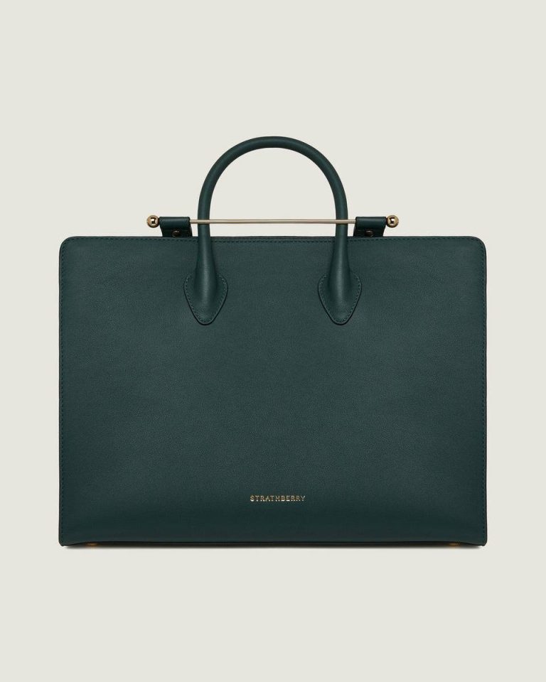 Strathberry Bottle Green Tote Women Shoulder Bags - Image 3