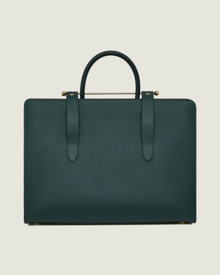Strathberry Bottle Green Tote Women Shoulder Bags - Image 4