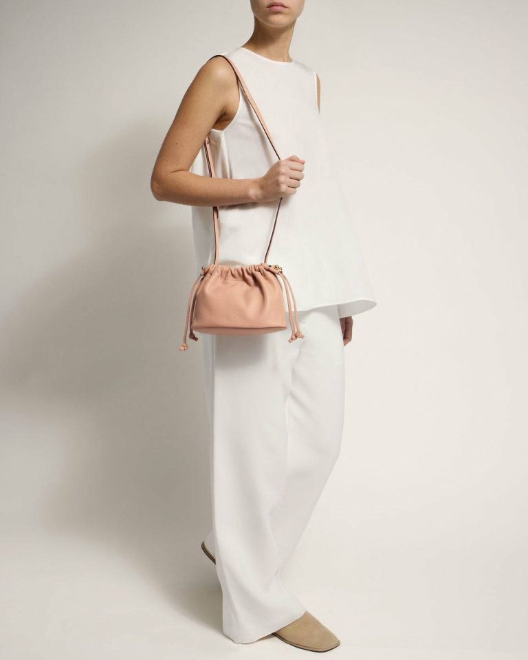 Strathberry Charlotte Drawstring Women Small & Mini Bags Dusky Rose