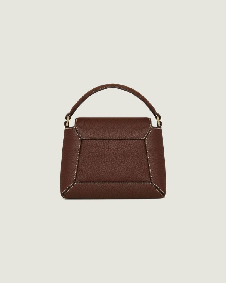 Strathberry Chocolate With Vanilla Stitch Women Crossbody Bags Mosaic Nano - Image 4