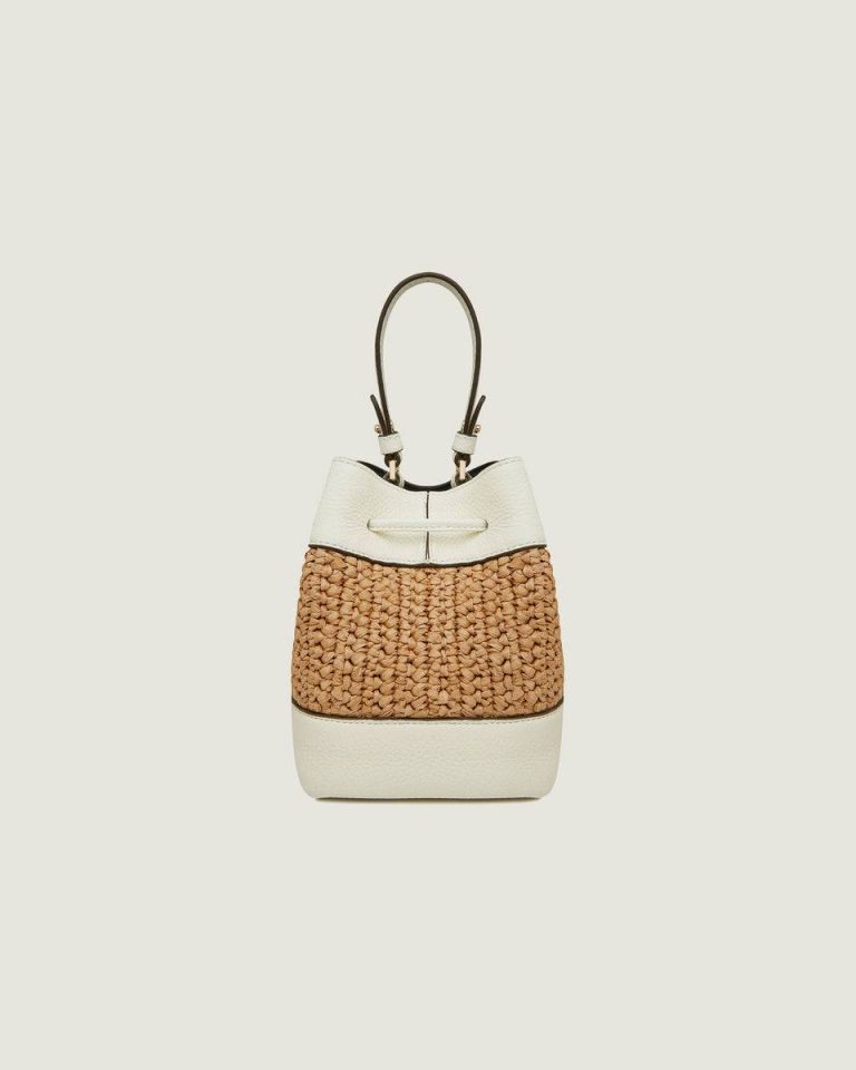 Strathberry Osette Women Totes & Top Handle Bags Raffia/Vanilla - Image 4