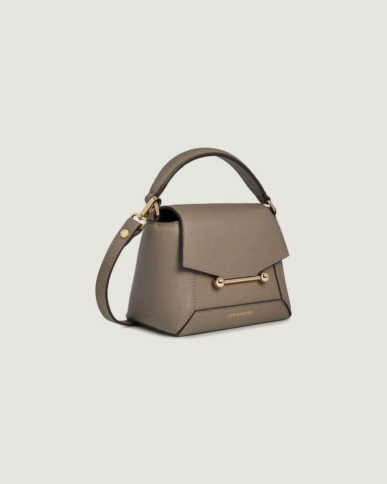 Strathberry Taupe Women Mosaic Nano Small & Mini Bags - Image 2
