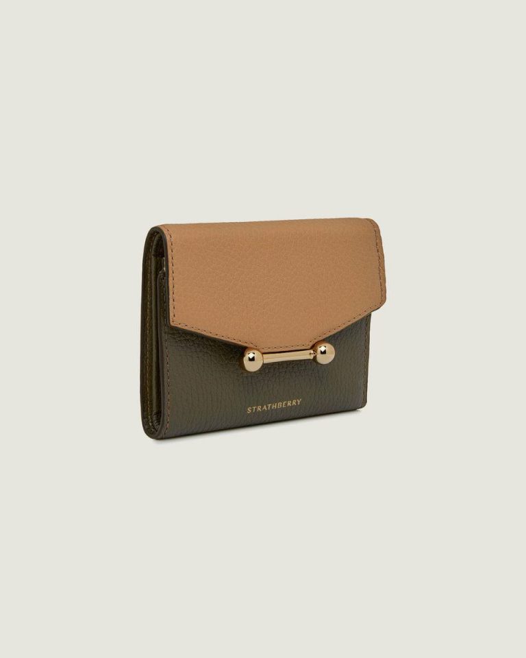 Strathberry Wallets Mosaic Trifold Wallet Khaki/Caramel/Diamond Women - Image 2