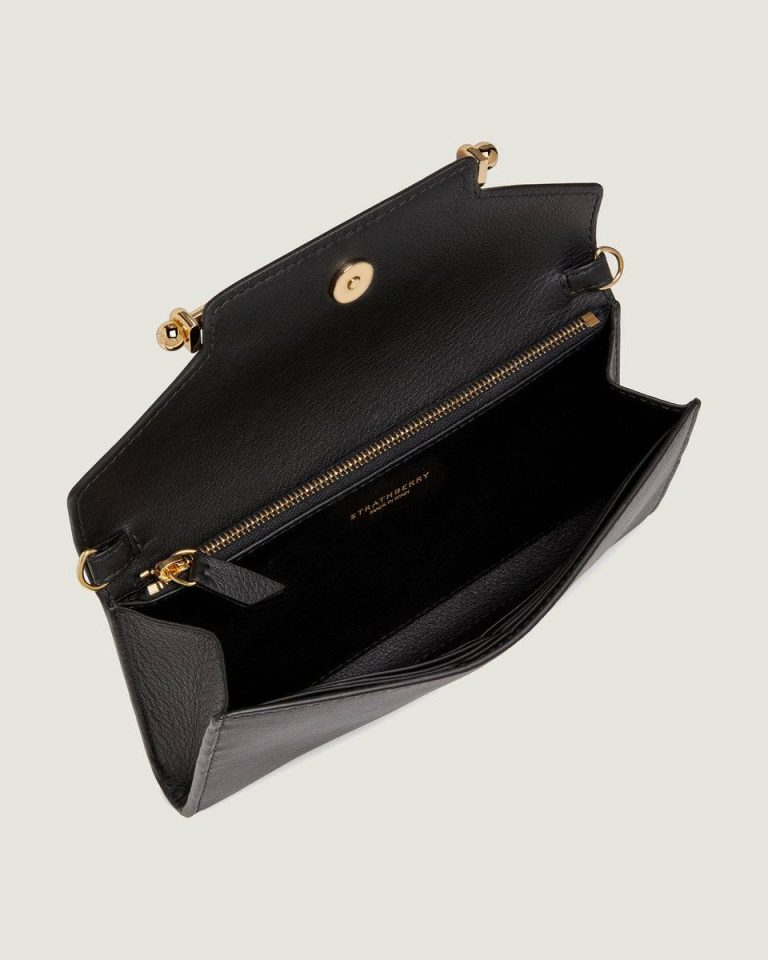 Strathberry Wallets Multrees Wallet On Chain - Black Multrees Chain Wallet Women - Image 5
