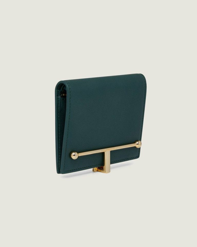 Strathberry Women Bottle Green Melville Street Wallet Wallets - Image 3