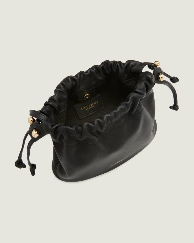Strathberry Women Charlotte Drawstring Small & Mini Bags Black - Image 4