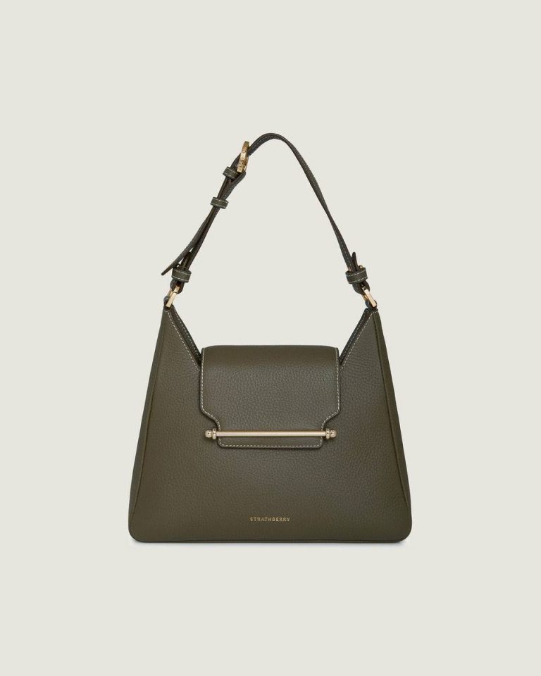 Strathberry Women Multrees Hobo Shoulder Bags Khaki - Image 3