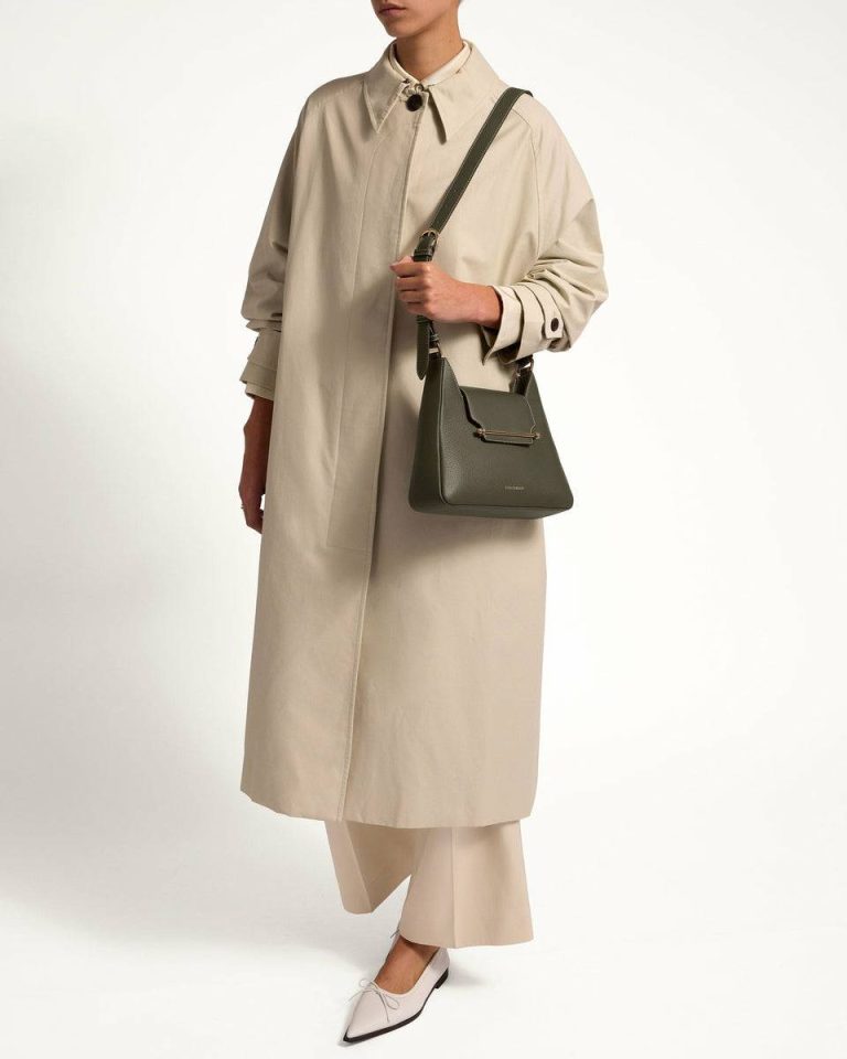 Strathberry Women Multrees Hobo Shoulder Bags Khaki