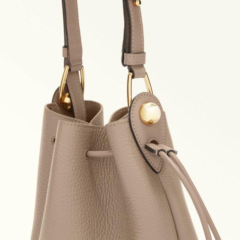 Stucco Gray Crossbodies Women Furla Sfera Bucket Bag Mini - Image 5
