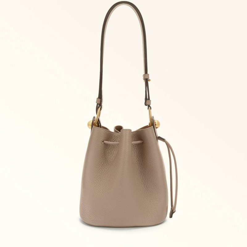 Stucco Gray Crossbodies Women Furla Sfera Bucket Bag Mini