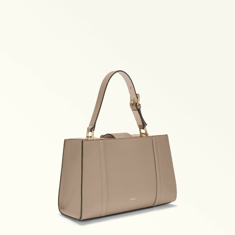 Stucco Gray Furla Riva Tote M Totes Women - Image 3