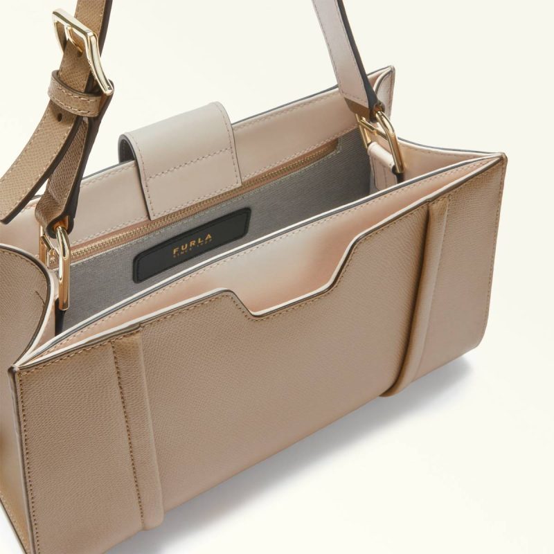 Stucco Gray Furla Riva Tote M Totes Women - Image 4