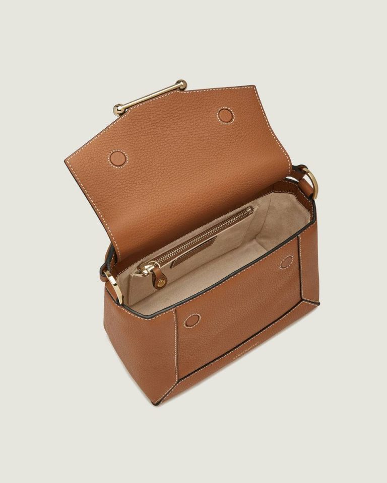 Tan With Vanilla Stitch Strathberry Crossbody Bags Mosaic Bag Women - Image 5
