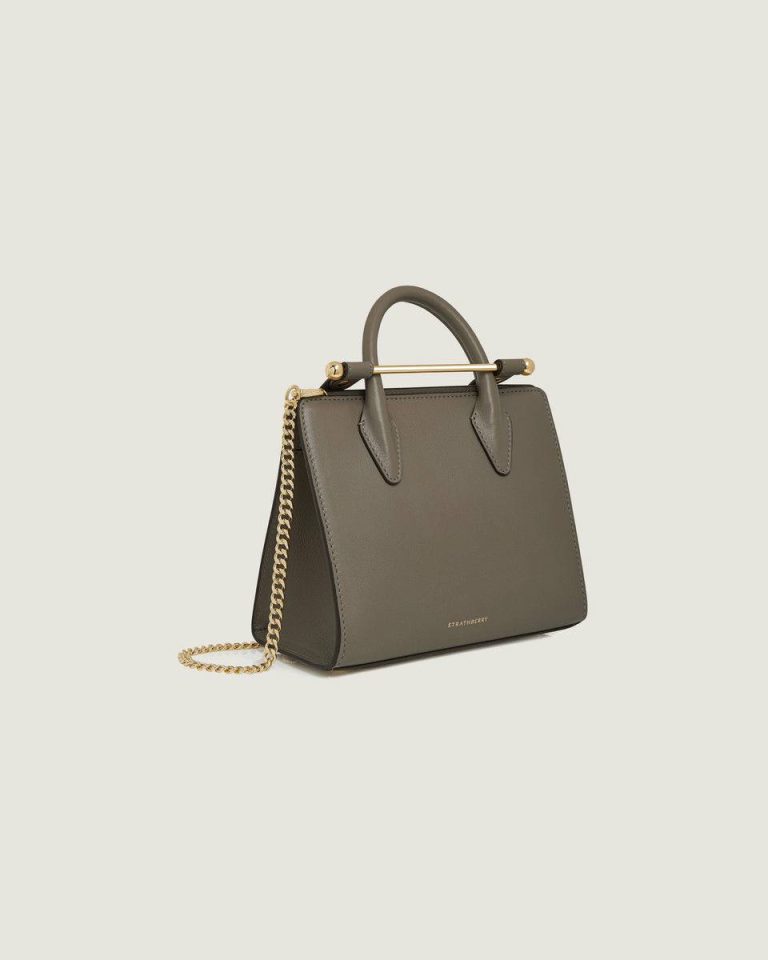 Taupe Strathberry Women Mini Tote Small & Mini Bags - Image 2