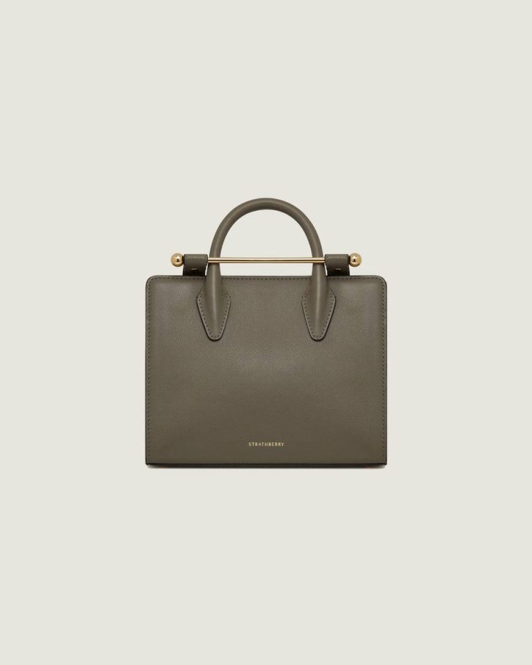 Taupe Strathberry Women Mini Tote Small & Mini Bags - Image 3