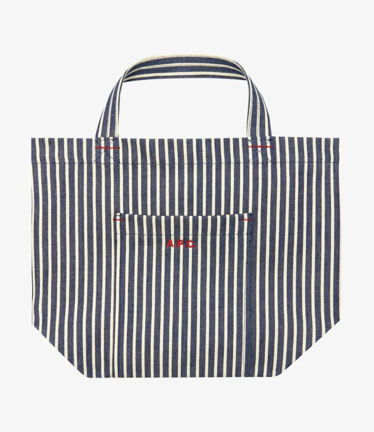Thais Mini Tote Bag Dark Blue/White Women A.p.c. Mini Bags