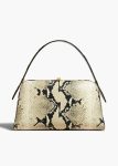 Top Handle Cate Bag In Natural Python-Embossed Leather Natural Khaite Women