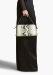 Top Handle Cate Bag In Natural Python-Embossed Leather Natural Khaite Women - Image 5