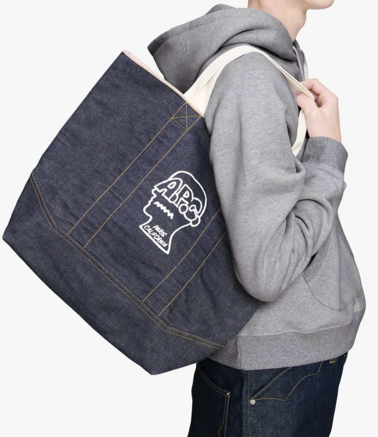 Tote Bags A.p.c. Brain Dead Tote Bag Men Indigo - Image 2