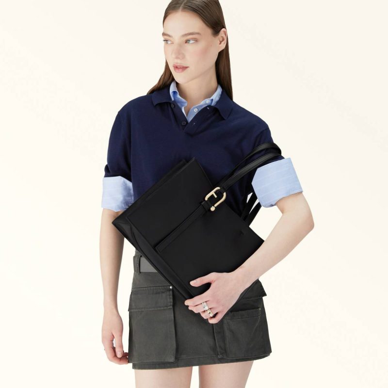 Totes Furla Nuvola Tote L Women Nero - Image 2