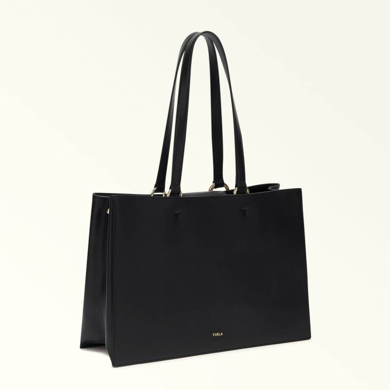Totes Furla Nuvola Tote L Women Nero - Image 3