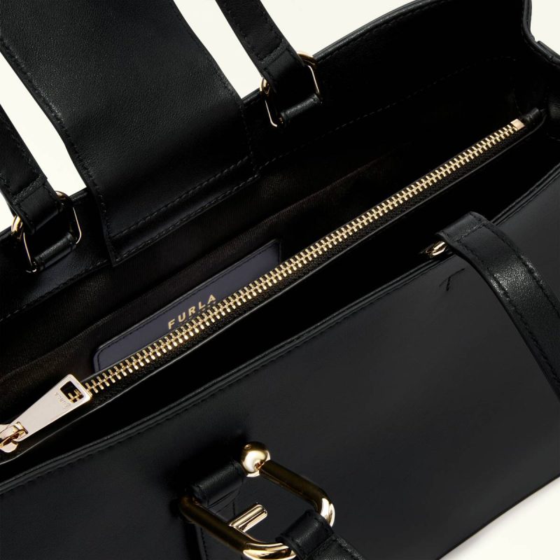 Totes Furla Nuvola Tote L Women Nero - Image 4