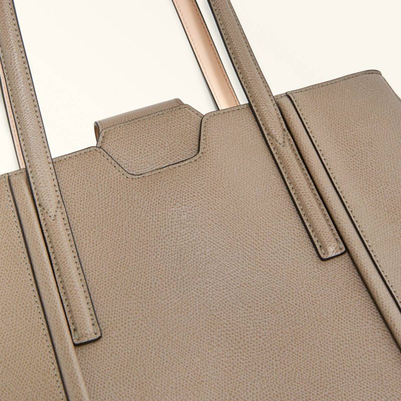 Totes Stucco Gray Women Furla Riva Tote L - Image 5