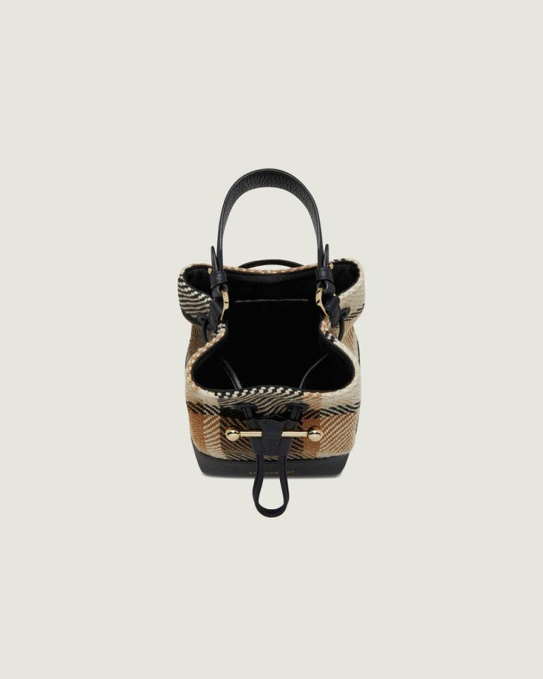 Totes & Top Handle Bags Black/Camel Tartan Strathberry Osette Women - Image 5