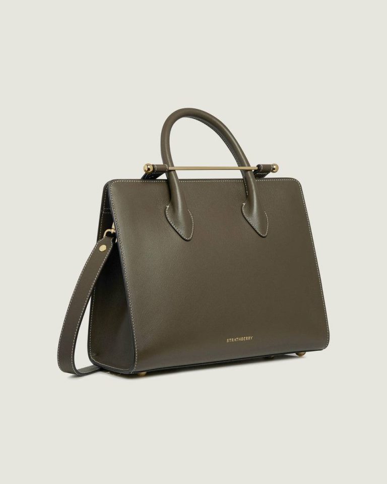 Totes & Top Handle Bags Khaki Midi Tote Women Strathberry - Image 2