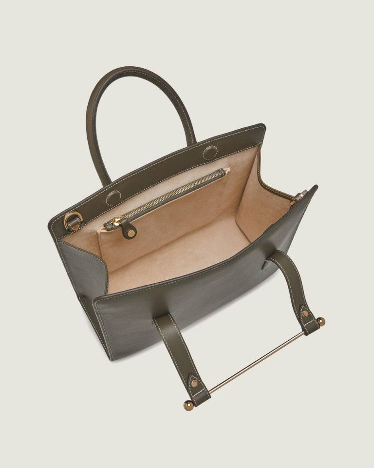 Totes & Top Handle Bags Khaki Midi Tote Women Strathberry - Image 5