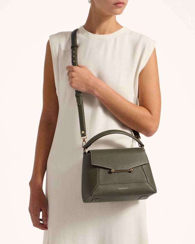 Totes & Top Handle Bags Strathberry Women Khaki Mosaic Bag - Image 4
