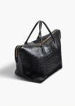 Totes Women Khaite Black Kasia Tote In Black Croc-Embossed Leather - Image 2