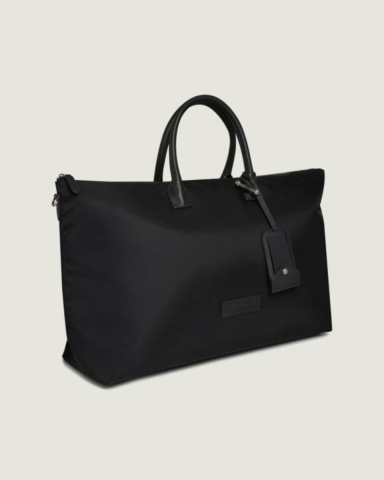 Travel Bags Women Large Travel Tote Black Nylon Strathberry - Image 2