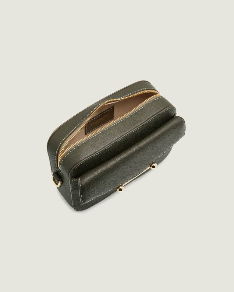 Travel Bags Women Strathberry Khaki Mosaic Camera - Image 5