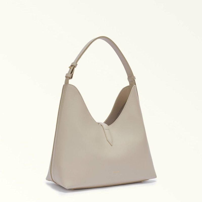 Vaniglia Women Shoulder Bags Furla Goccia Shoulder Bag M - Image 3