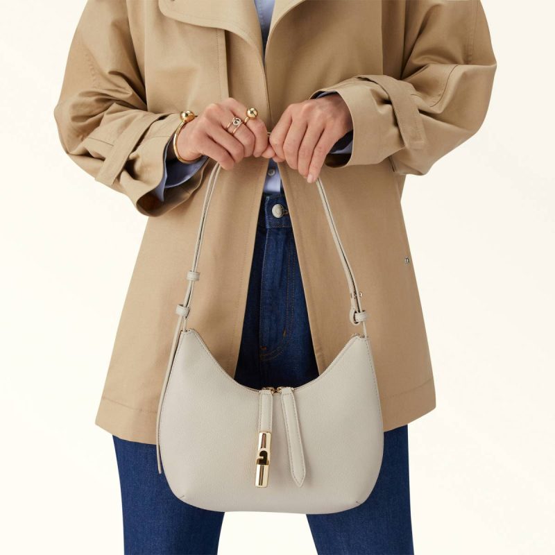 Vaniglia Women Shoulder Bags Furla Goccia Shoulder Bag S - Image 2