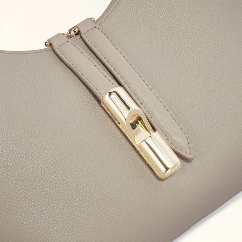 Vaniglia Women Shoulder Bags Furla Goccia Shoulder Bag S - Image 5