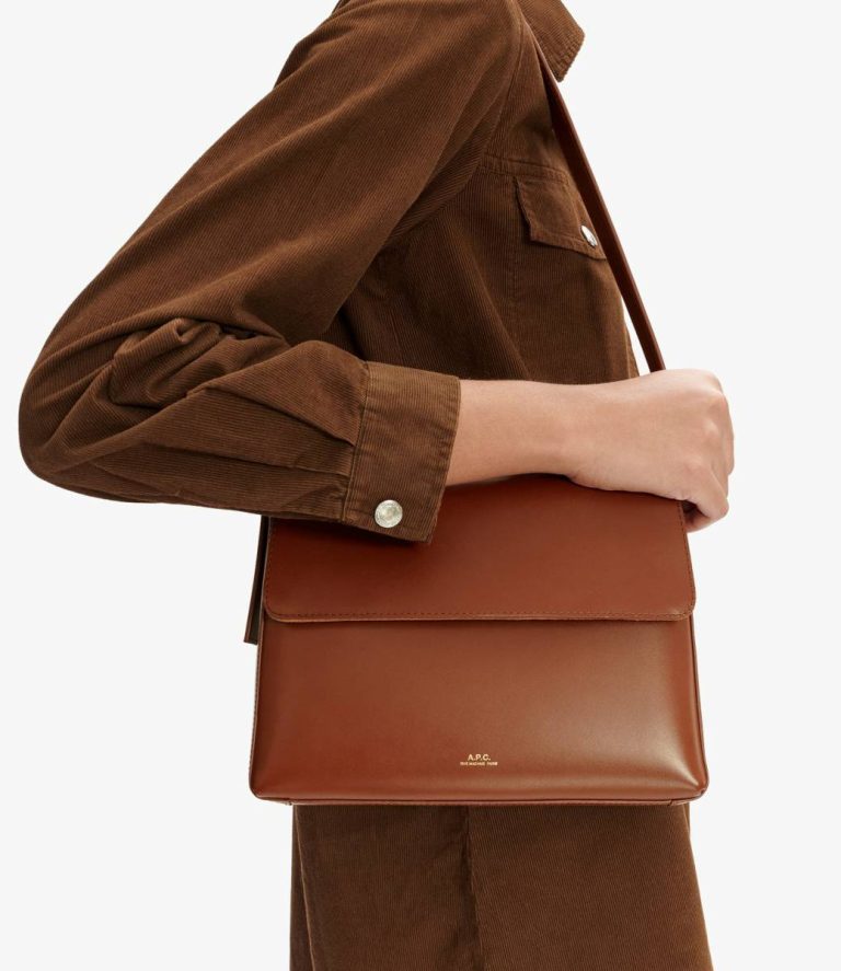 Virginie Flap Bag Hazelnut A.p.c. Shoulder Bags Women - Image 2