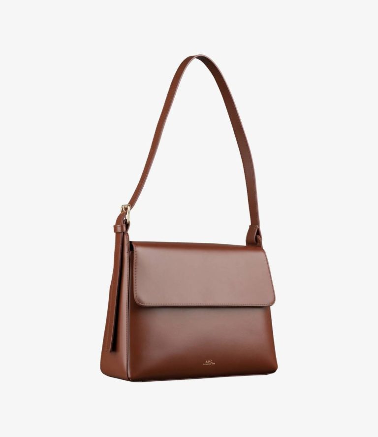 Virginie Flap Bag Hazelnut A.p.c. Shoulder Bags Women - Image 3