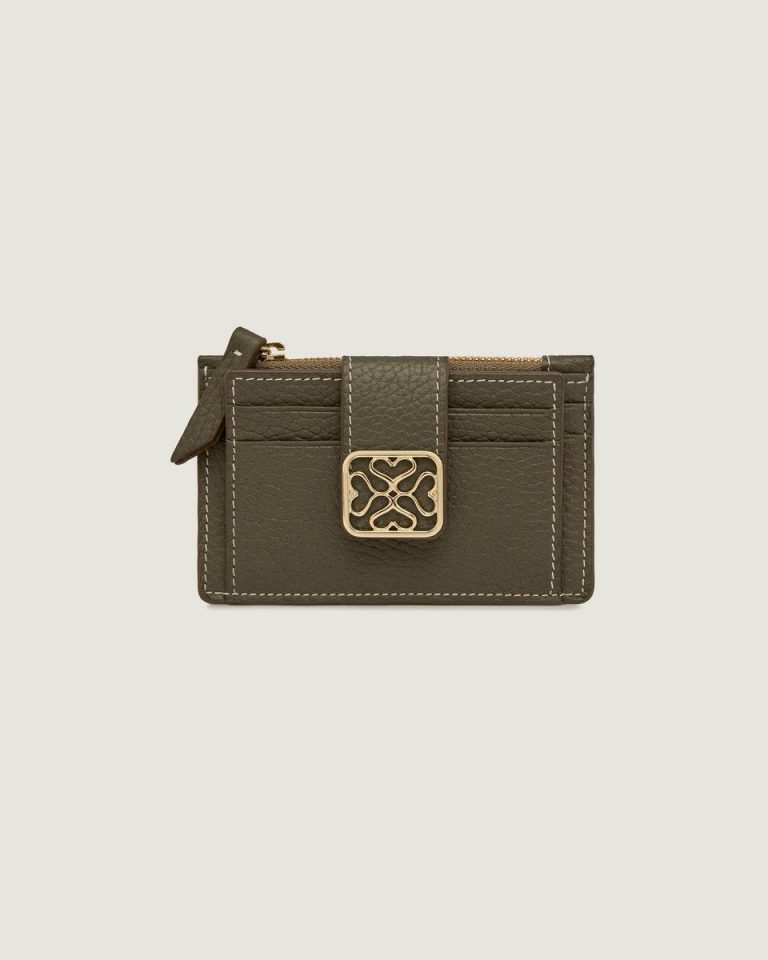 Wallets Khaki Women Strathberry Bay Zipped Cardholder - Image 2
