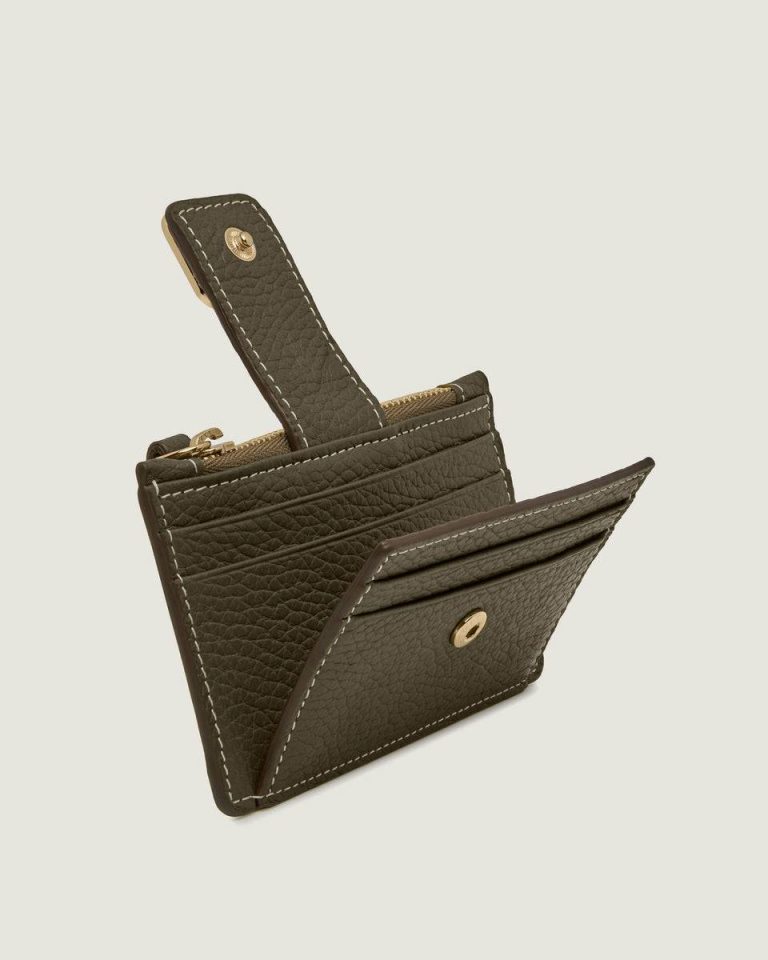 Wallets Khaki Women Strathberry Bay Zipped Cardholder