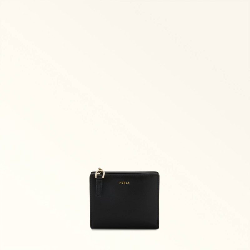 Wallets Nero Women Furla Nuvola Compact Wallet S